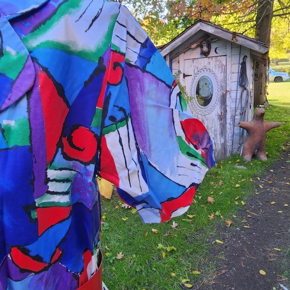 Abstract pattern dress - Picture 4 of 11